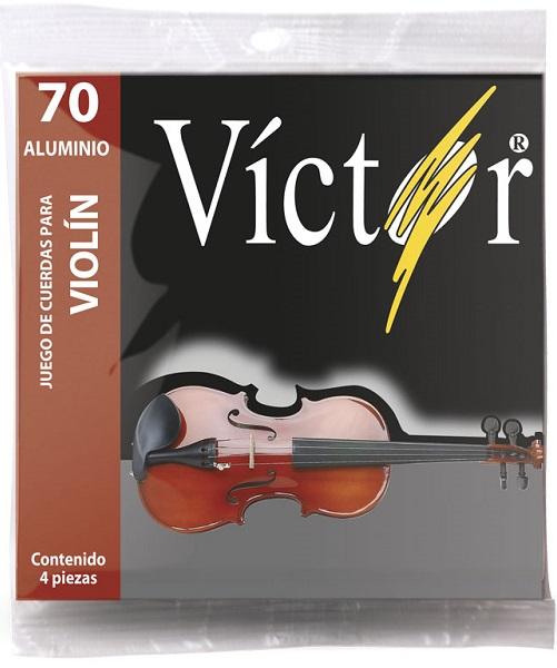 Juego de Cuerdas Aluminio para Violin Victor 70