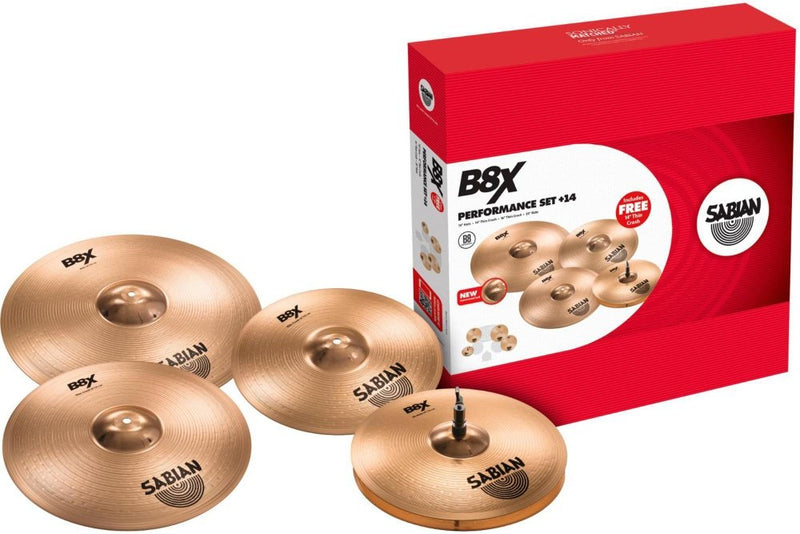 Juego de Platillos Sabian B8X (14"HH-16"CR-20"RD-14"CR)