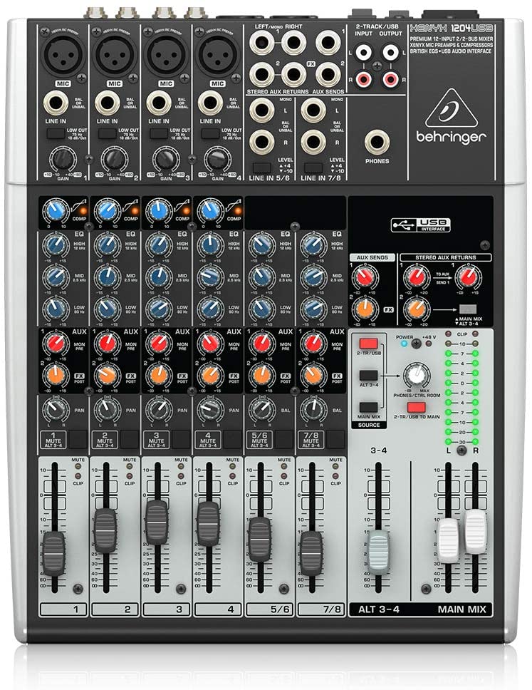 Mezcladora Behringer 12 canales Xenyx1204USB