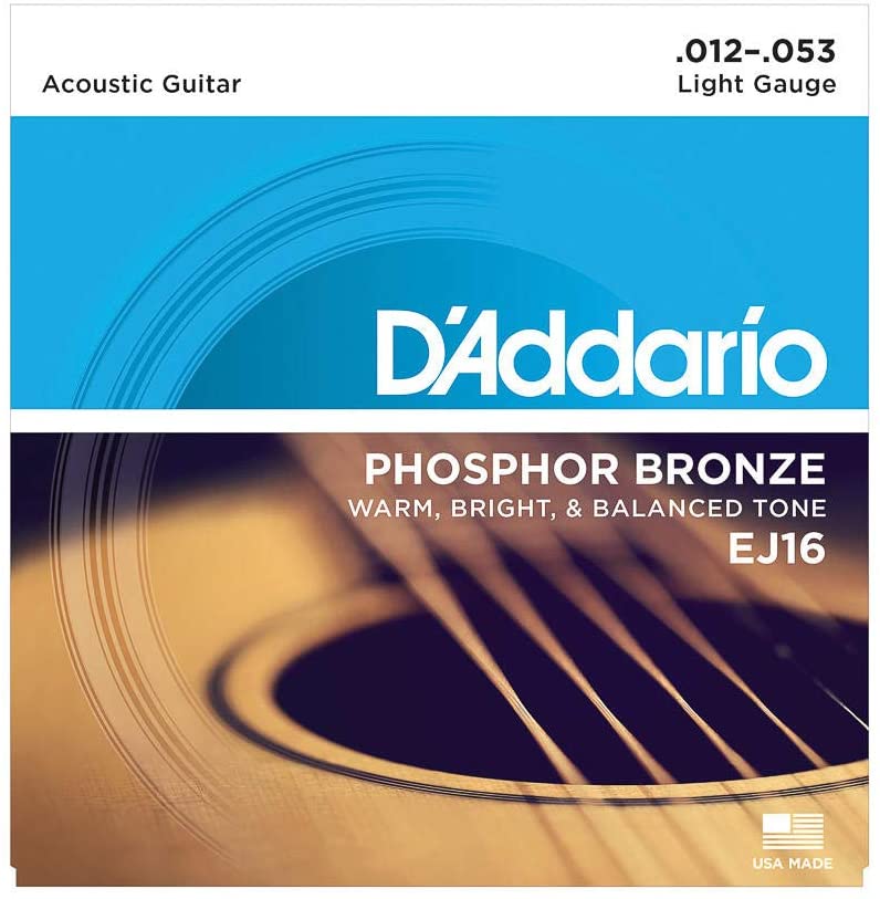 Juego de Cuerdas Daddario EJ16 Phosphor Bronze .012-.053