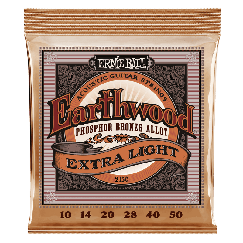 Juego de Cuerdas Ernie Ball Earthwood Phosphor Bronze Extra Ligth 2150