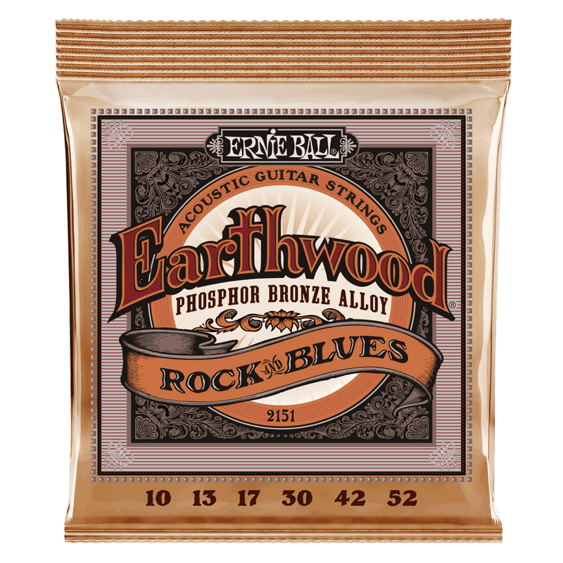 Juego de Cuerdas Ernie Ball EarthWood Phosphor Bronze Rock&Blues 2151