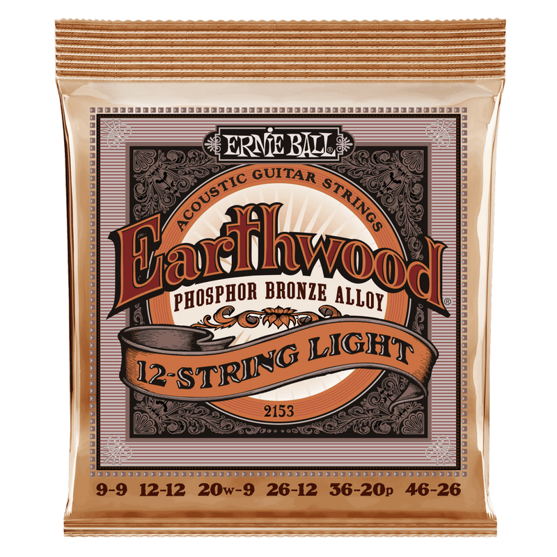 Juego de Cuerdas P/Docerola Ernie Ball EarthWood Phosphore Bronze 2153