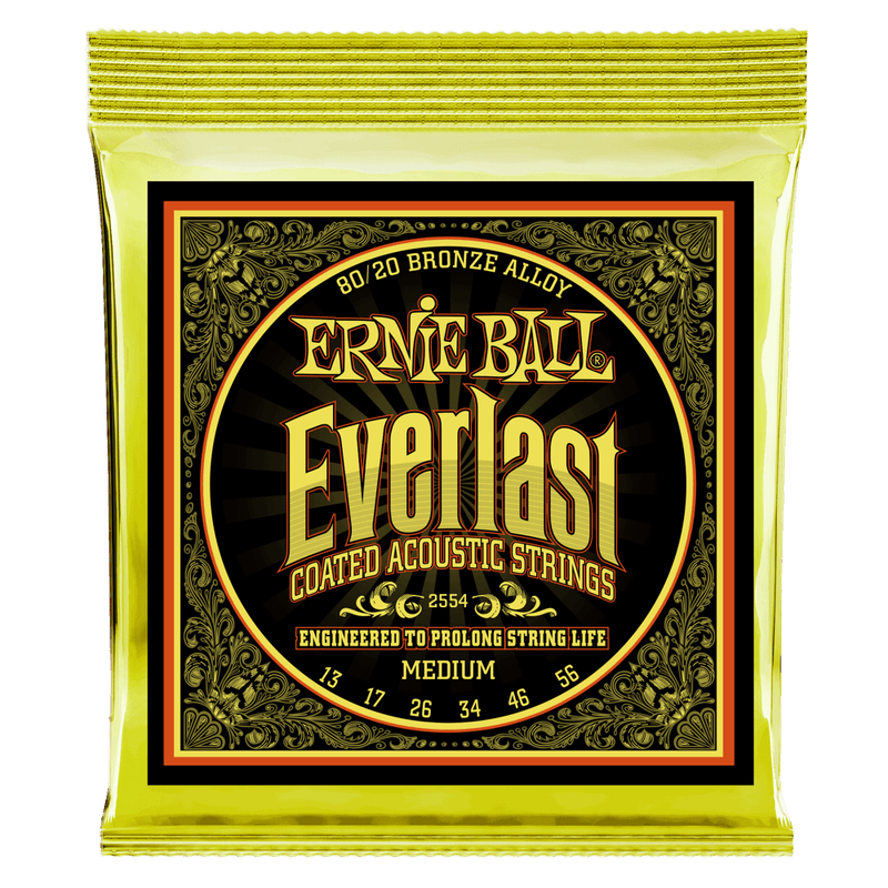 Juego de Cuerdas Ernie Ball Everlast Medium Coated 2554