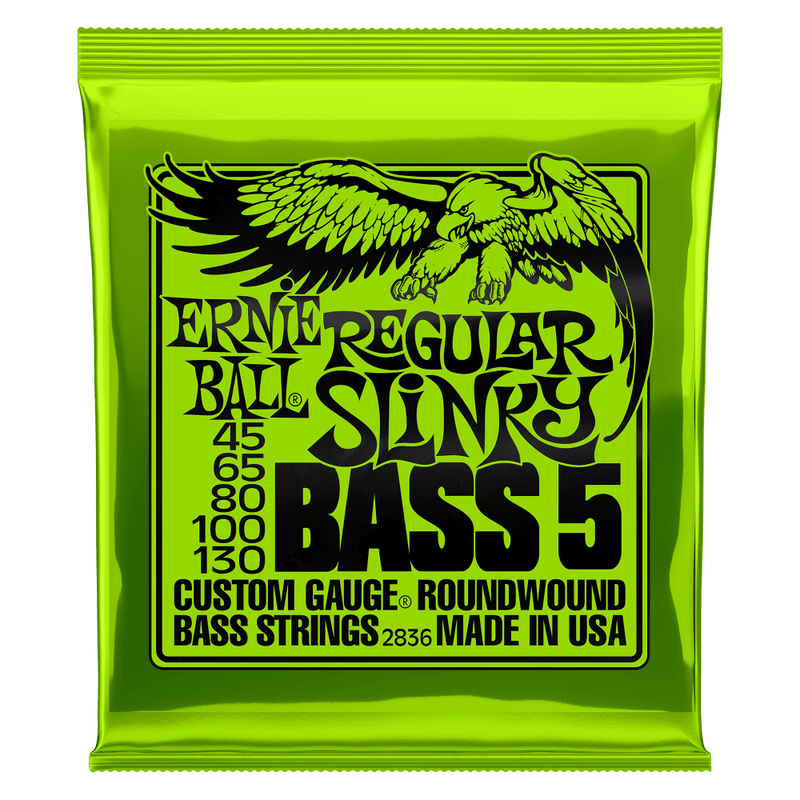 Juego de Cuerdas P/Bajo 5 Ernie Ball Regular Slinky 2836