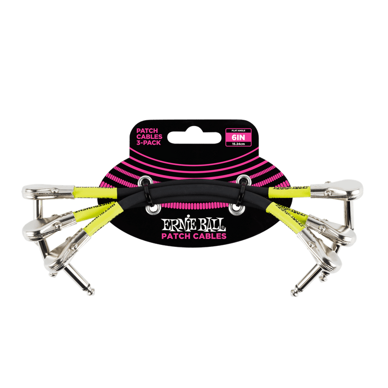 Set de 3 cables Ernie Ball de parcheo 15.24cms 6059