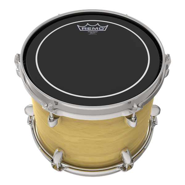 Parche Remo Para Bateria Pinstripe Ebony Hidraulico