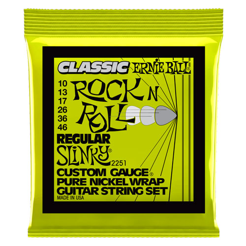 Juego de Cuerdas Ernie Ball Regular Slinky Classic Rock & Roll 2251