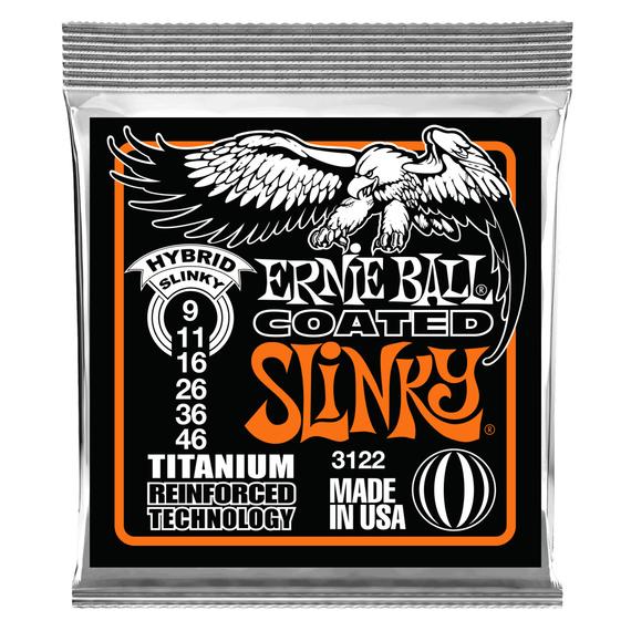 Juego de Cuerdas Ernie Ball Titanium Hybrid Slinky 3122