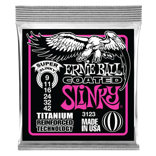 Juego de Cuerdas Ernie Ball Titanium Super Slinky 3123