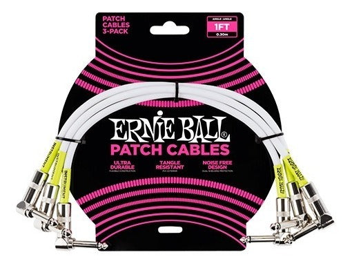 Set de 3 cable Ernie Ball de parcheo 0.30mts 6055