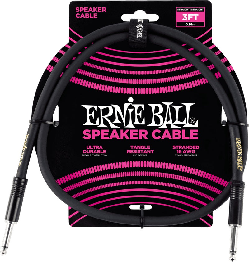 Cable Ernie Ball para bocina o gabinete .091mts 6071