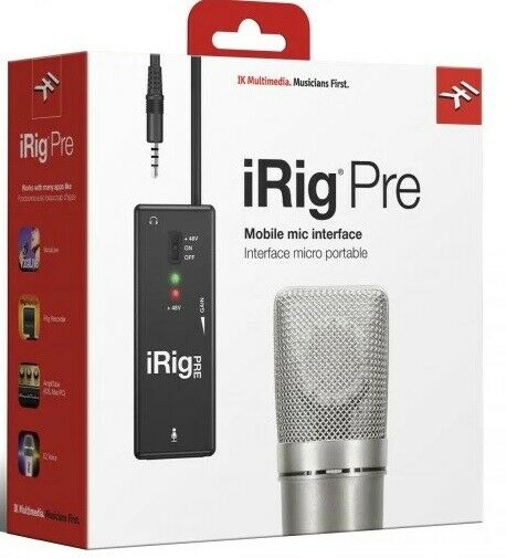 Interfaz de Audio para Microfono IK Multimedia IRIG 2 PRE